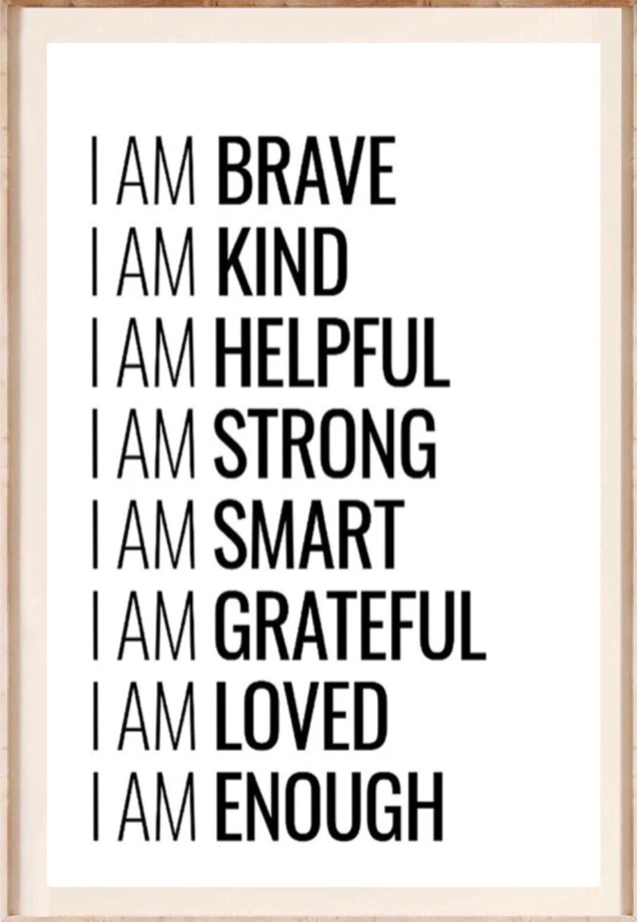 " i am brave .. " poster