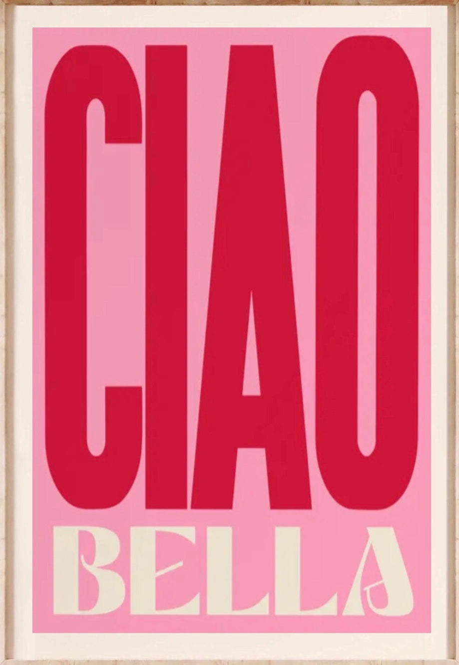 "ciao bella " poster