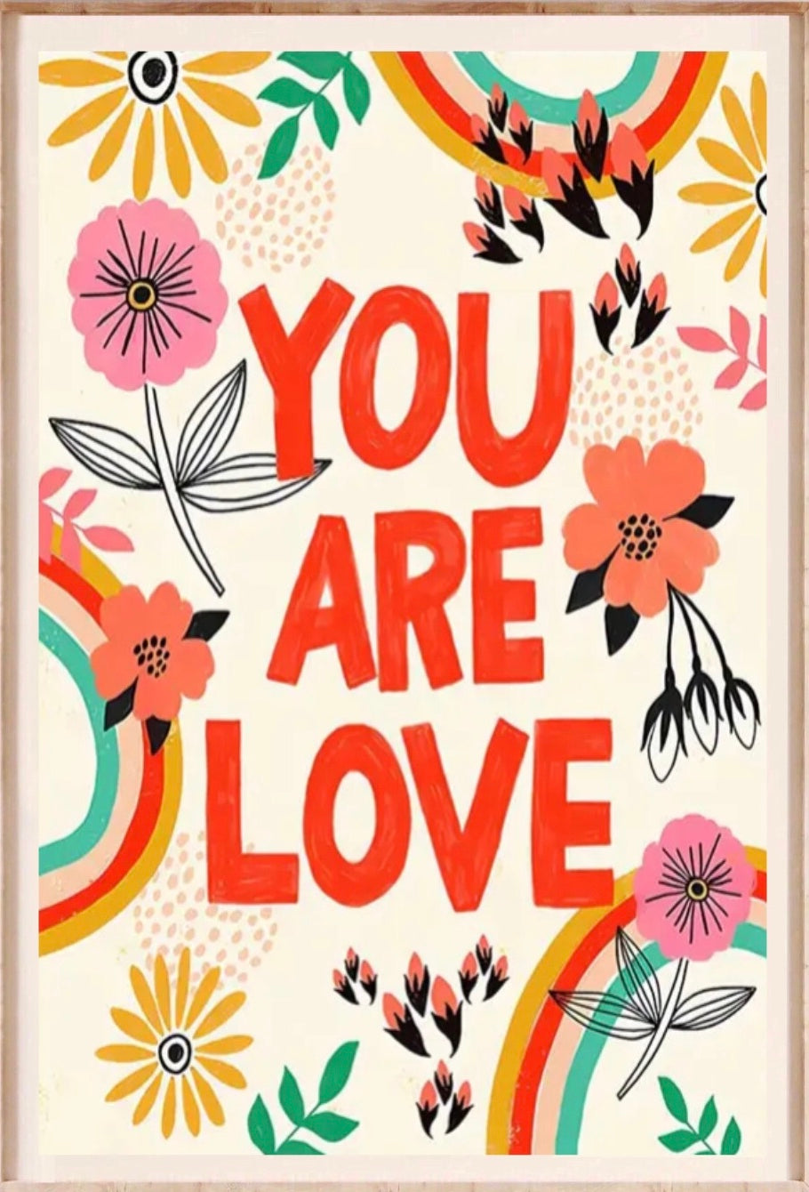 " you are love " poster