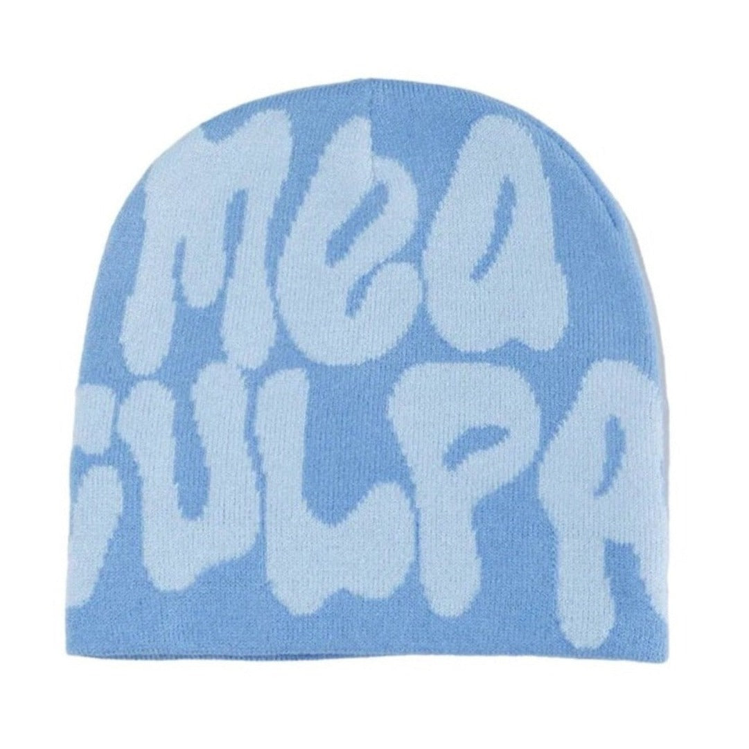 mea culpa light blue hat