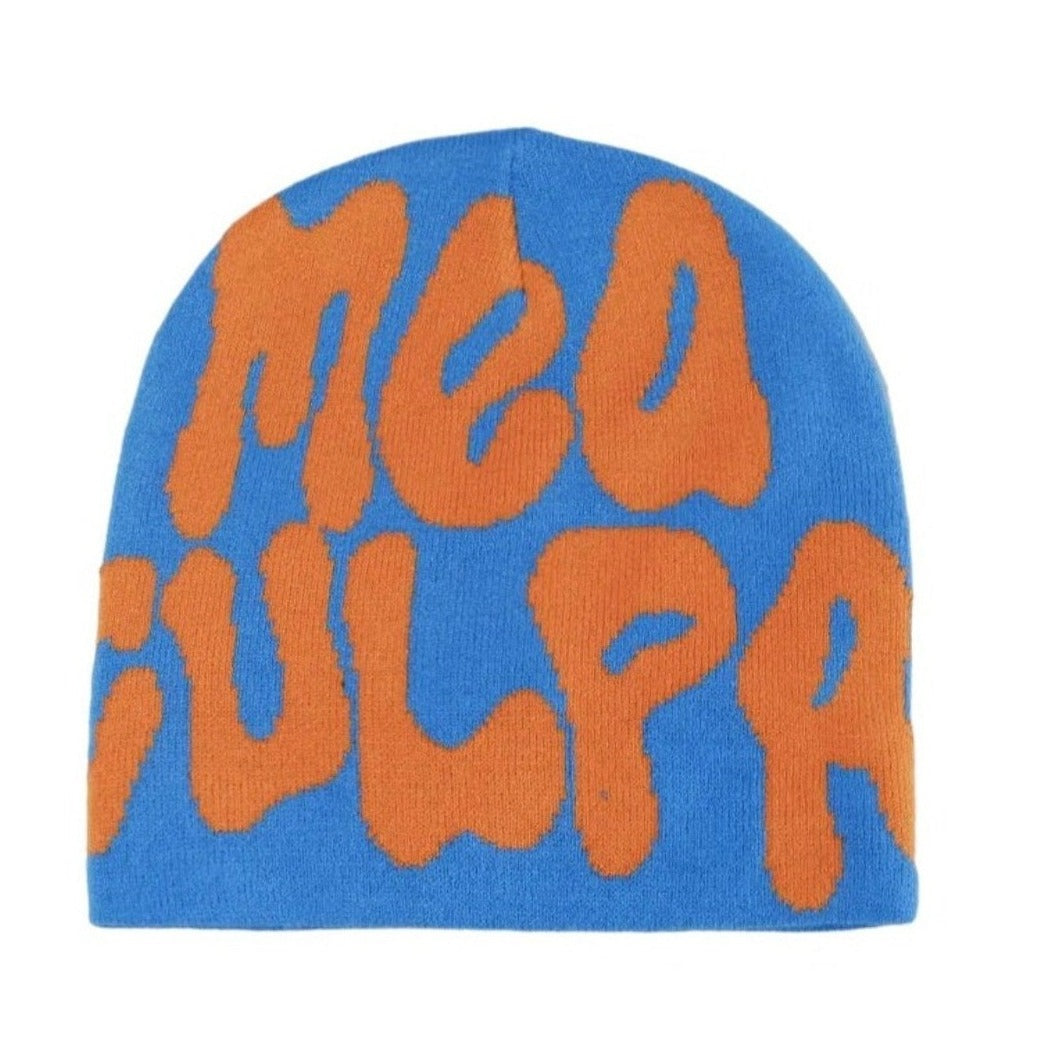 mea culpa blue orange hat
