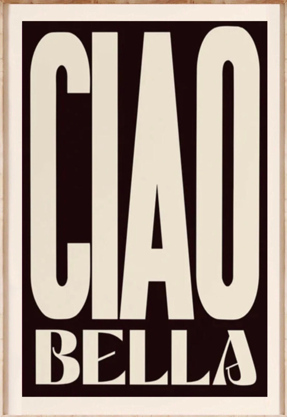 "ciao bella " poster
