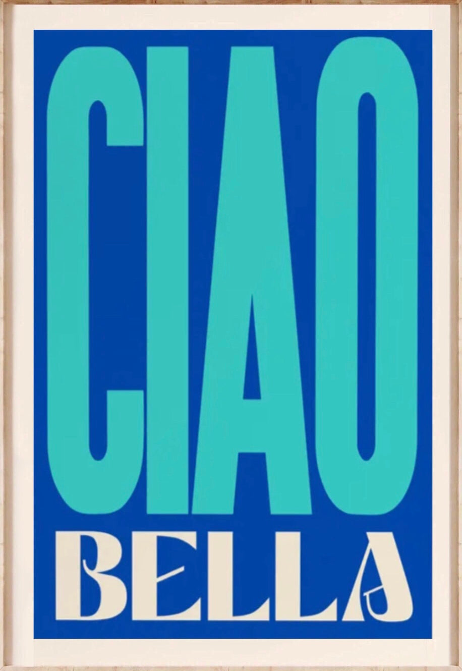 "ciao bella " poster