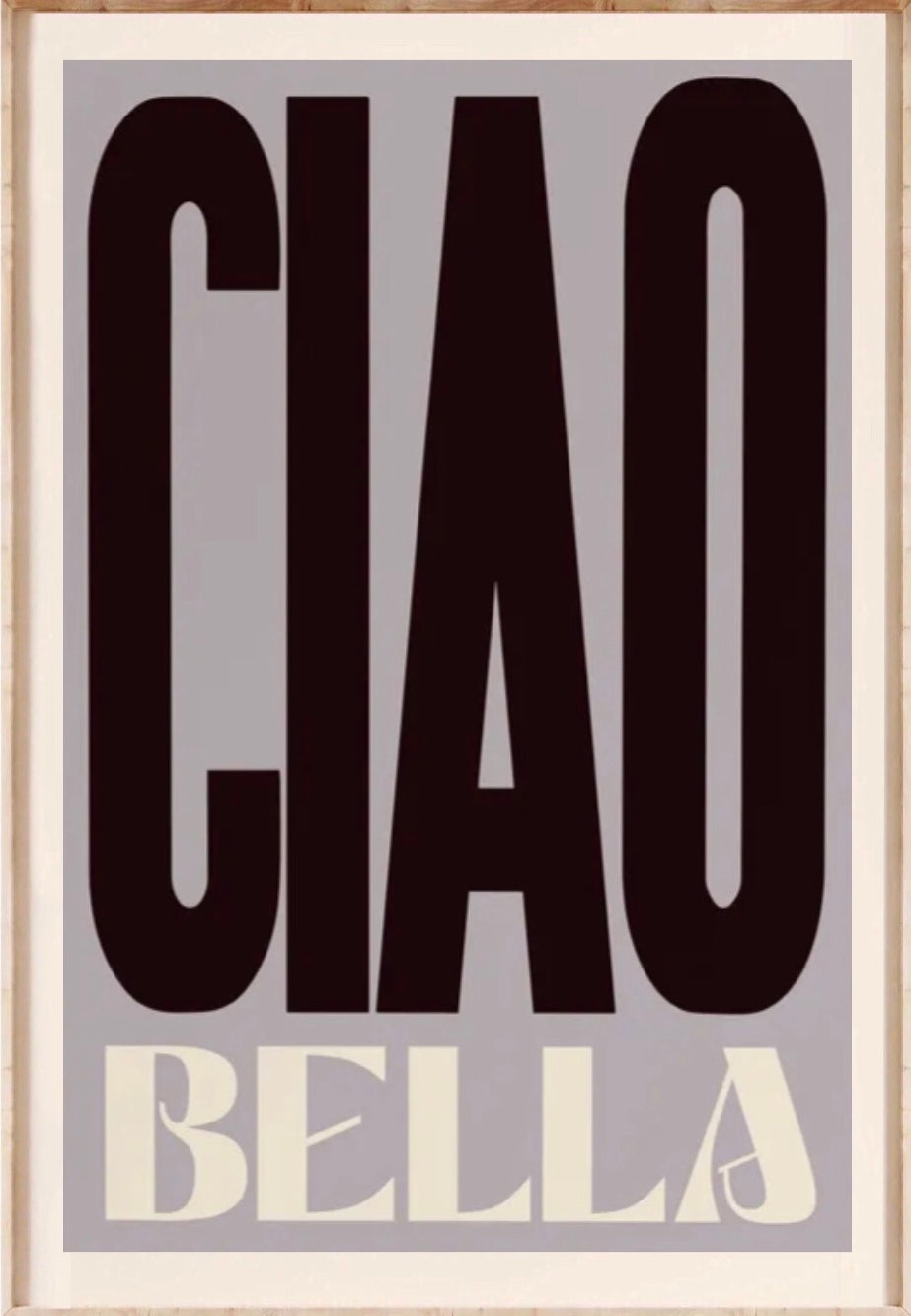 "ciao bella " poster