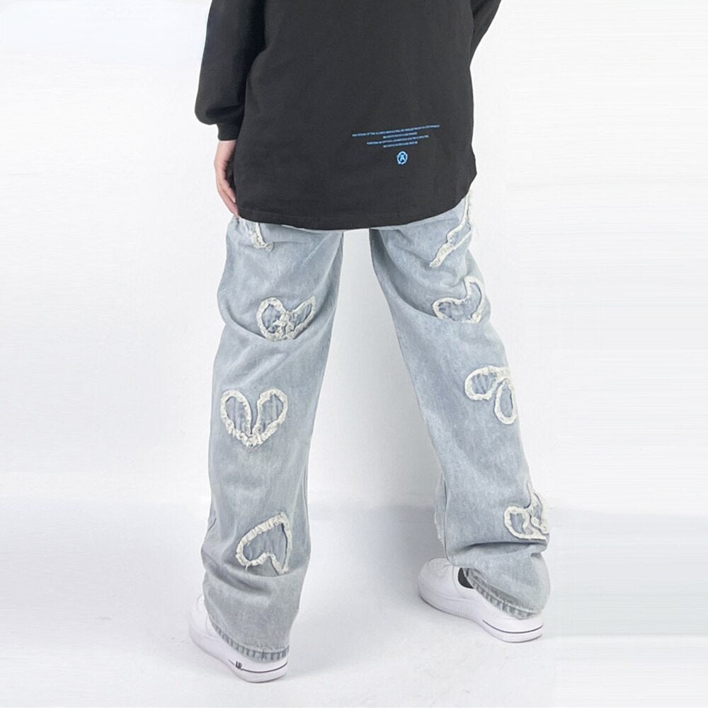 Y2k heart jean