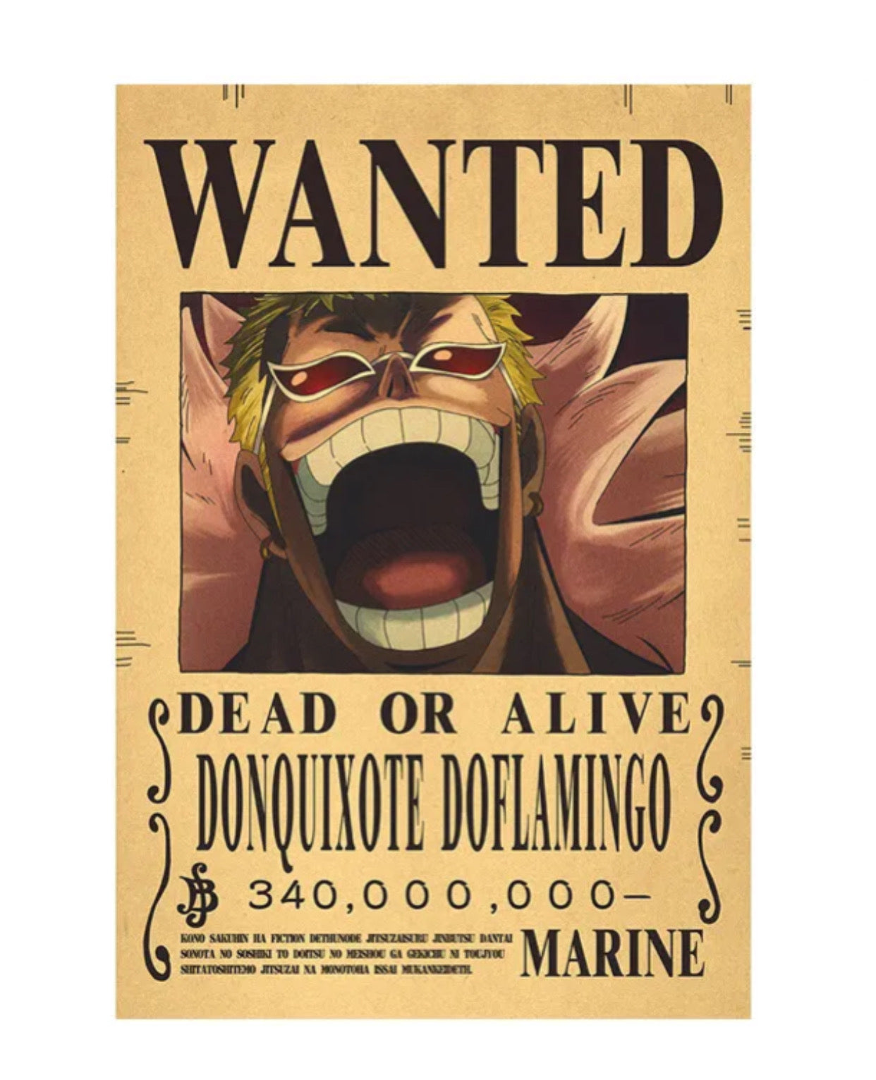 wanted donquixote doflamingo poster
