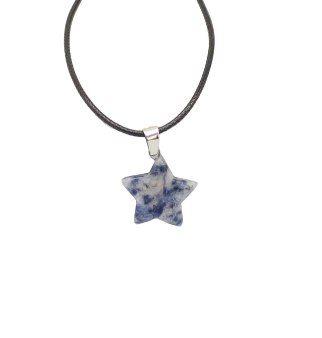 grey & blue star pendant