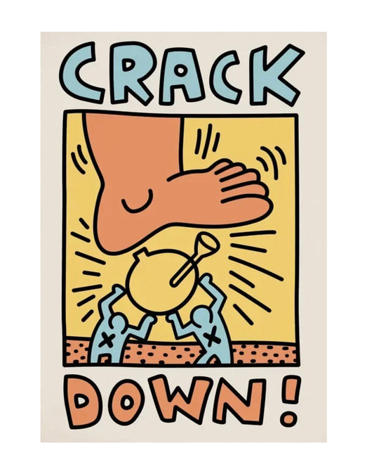 "crack down!" poster