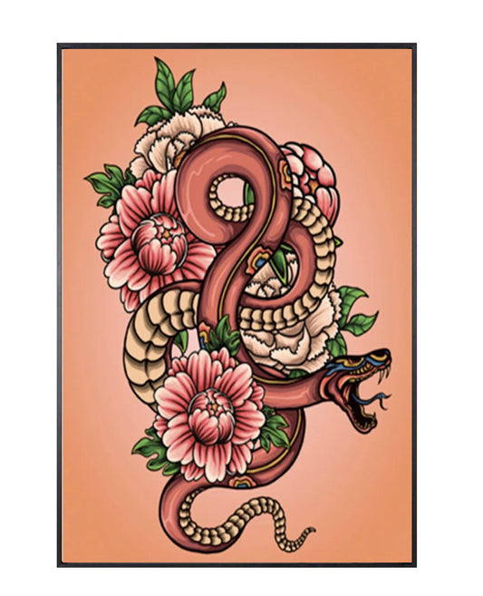 snake tattoo poster