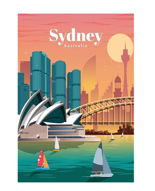 sydney, australia travel poster
