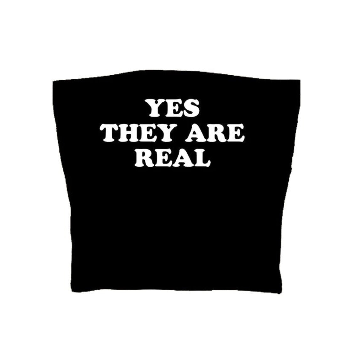 " yes they are real " crop top