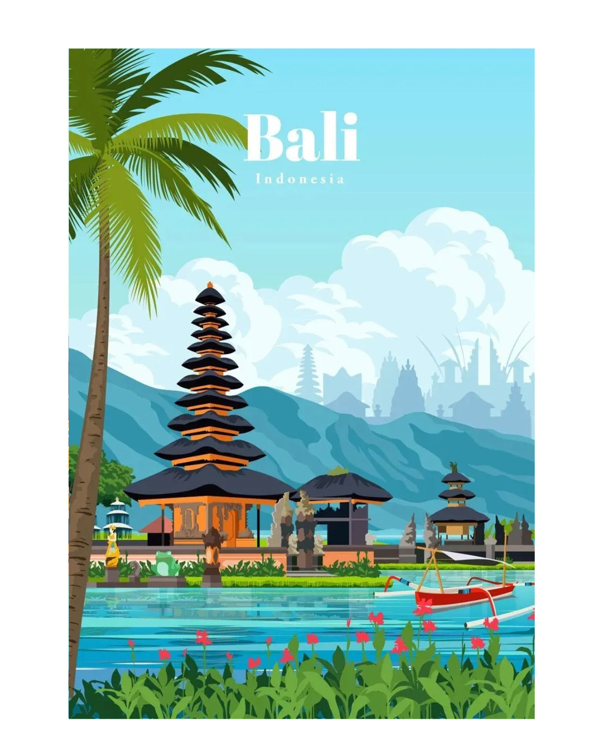 bali, indonesia poster