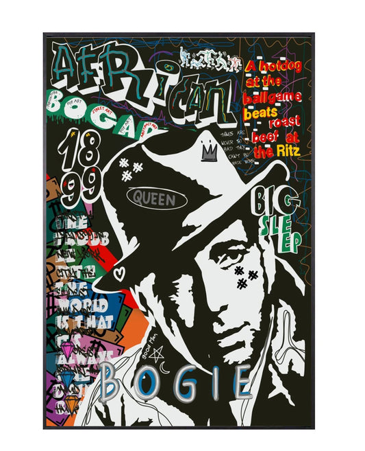 "bogie" modern graffiti poster