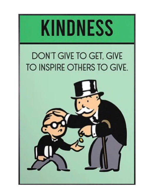 "kindness" money poster