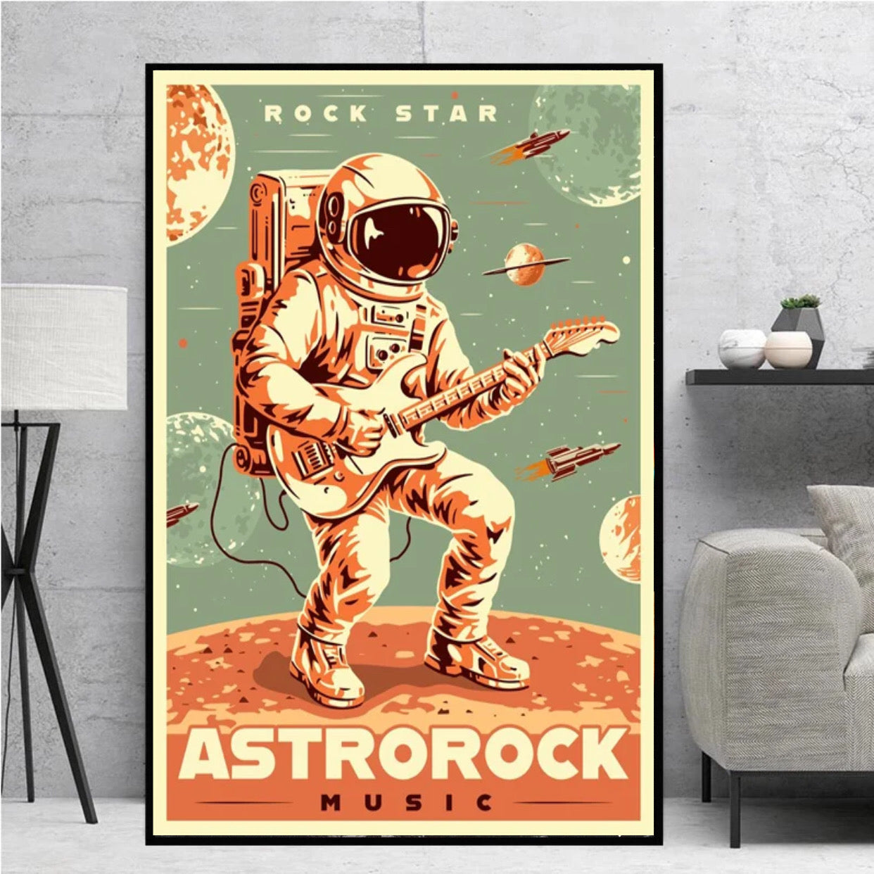 "astrorock music" space poster