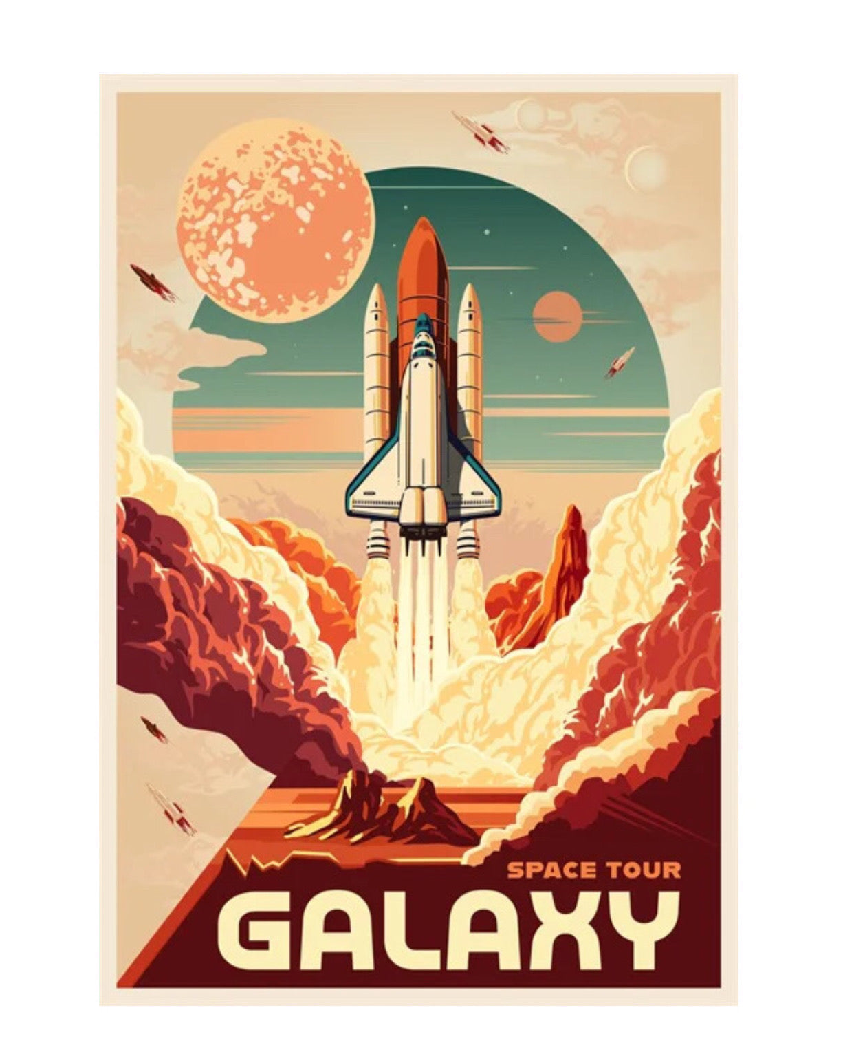 "space tour galaxy" space poster