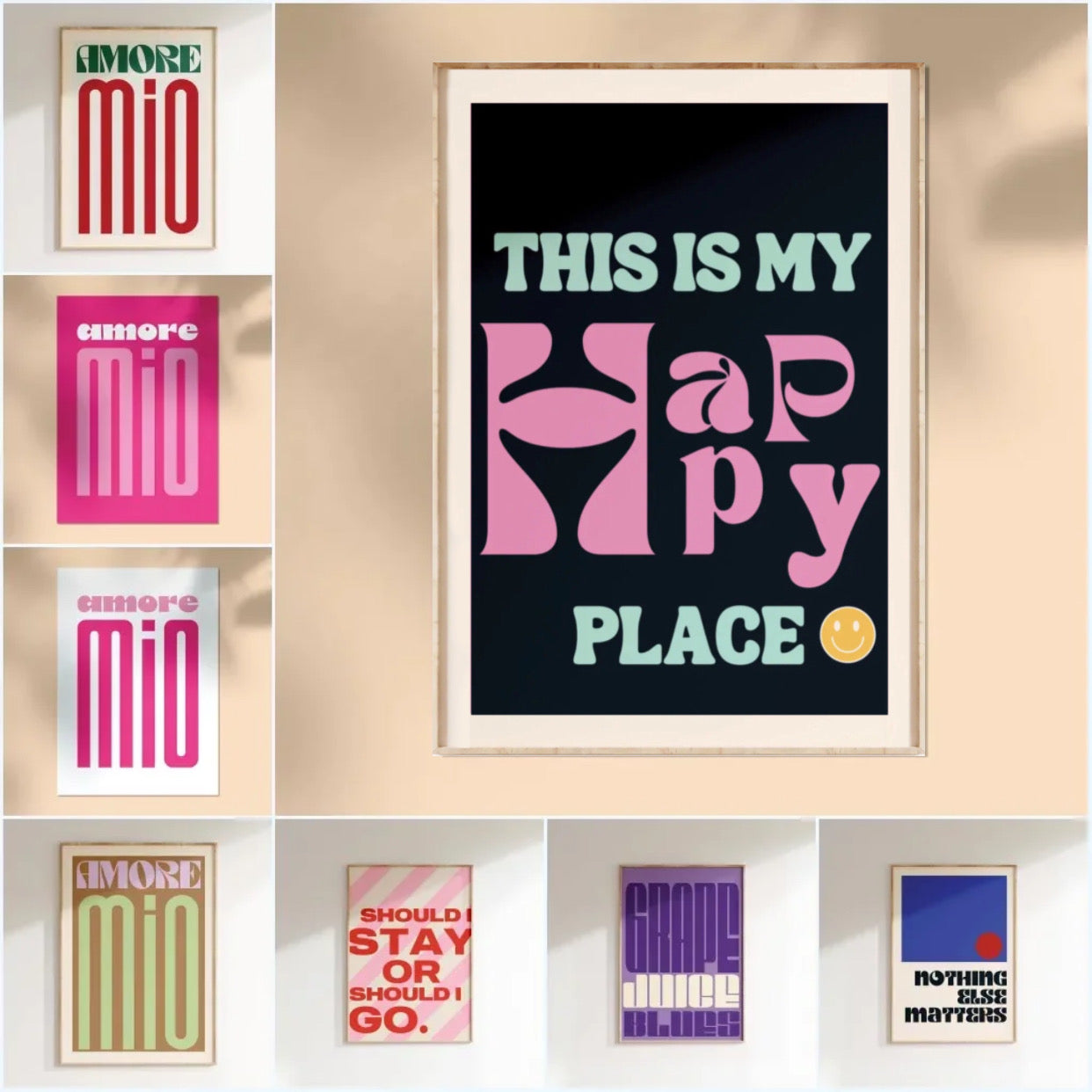 "this is my happy place " poster