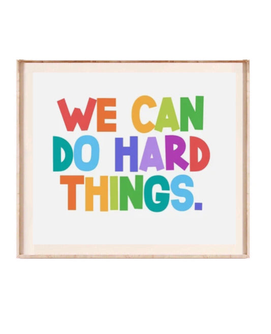" we can do things. " poster