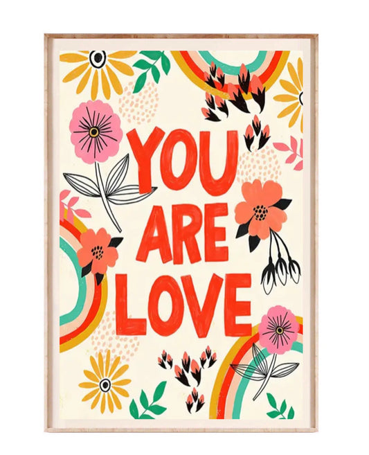 " you are love " poster