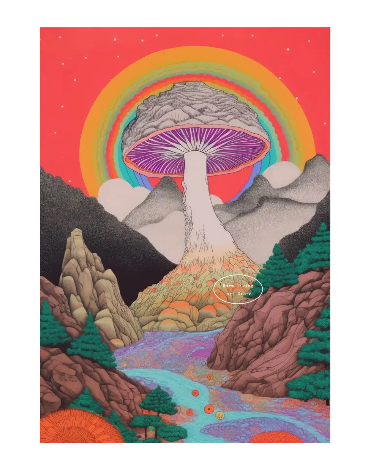 mushroom poster