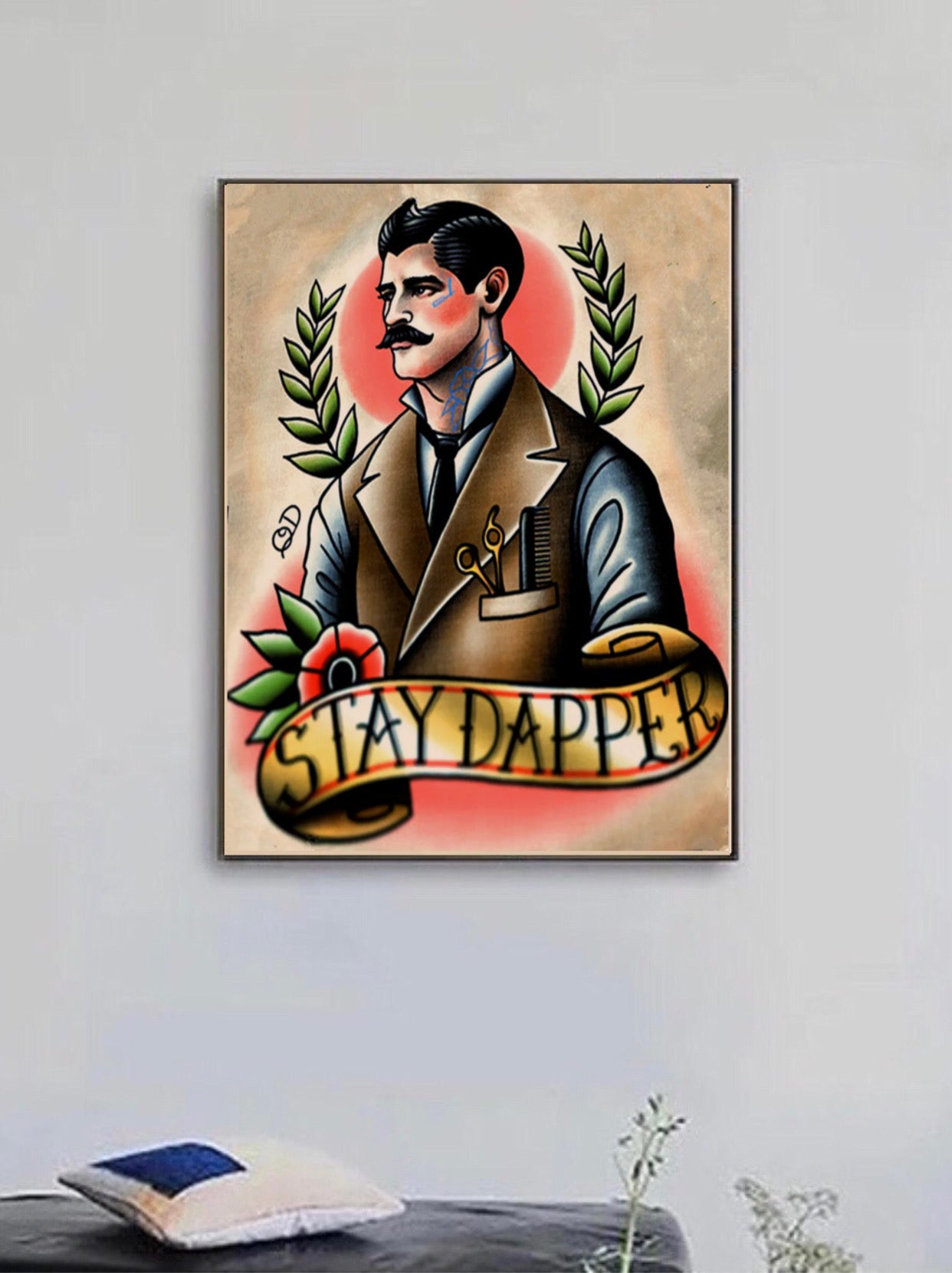 "stay dapper" tattoo poster