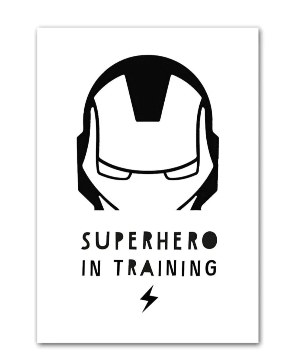 " superhero in training " poster