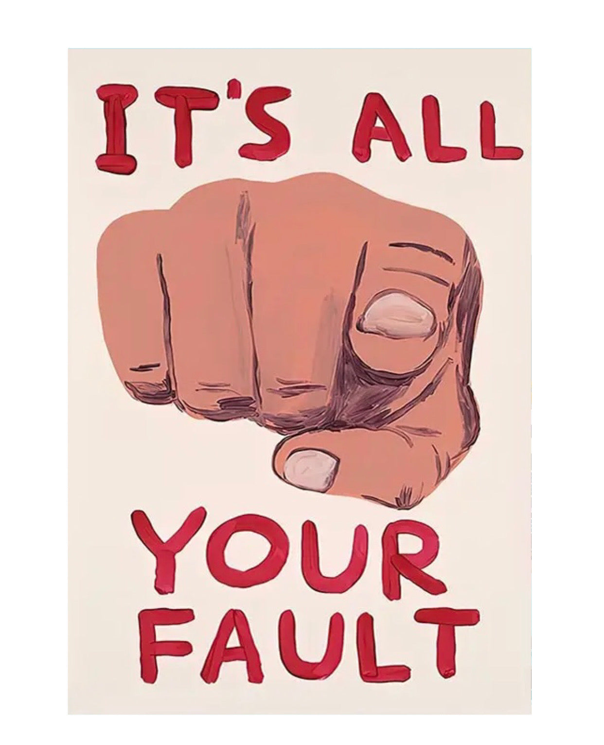 "it's all your fault" poster