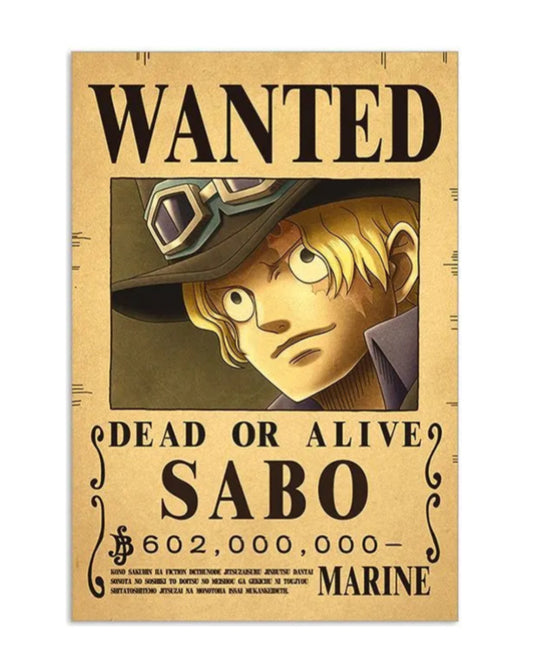 wanted sabo poster