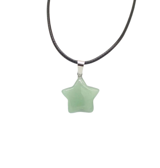 light green star pendant