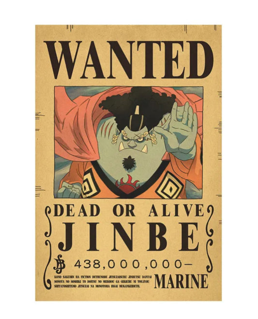wanted jinbe poster