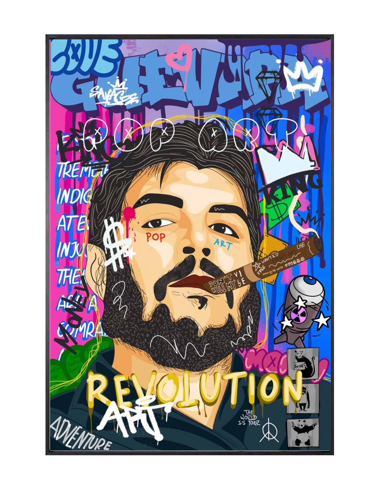 "revolution" modern graffiti poster