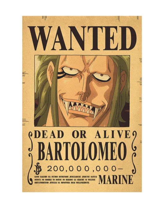 wanted bartolomeo poster