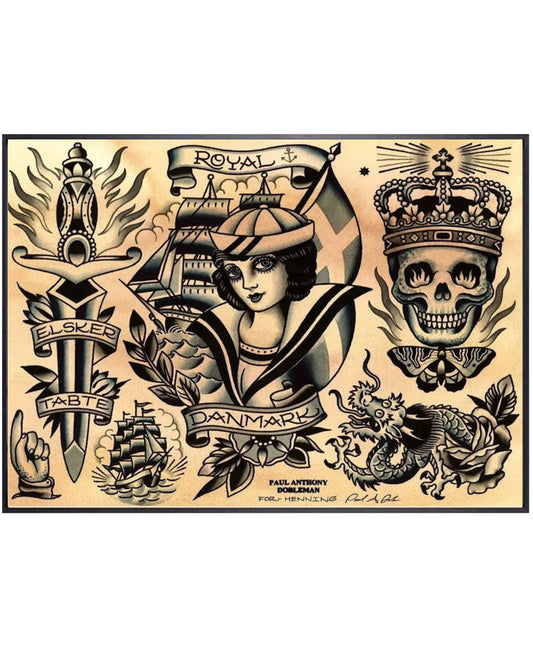 "royal denmark" tattoo poster