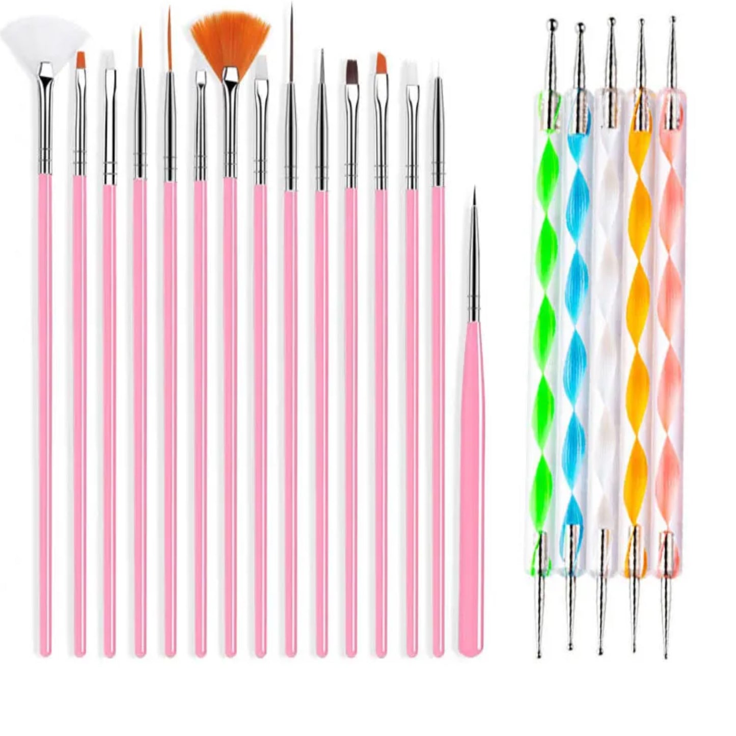 15pcs/set pens for nail design+[4pcs FREE]