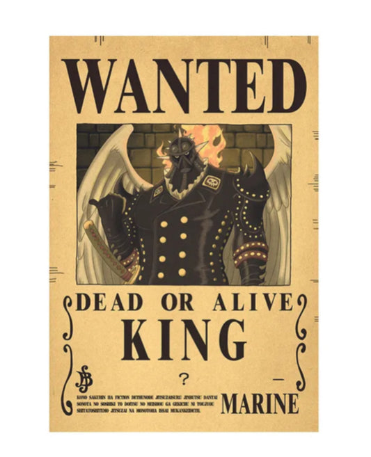 wanted king poster