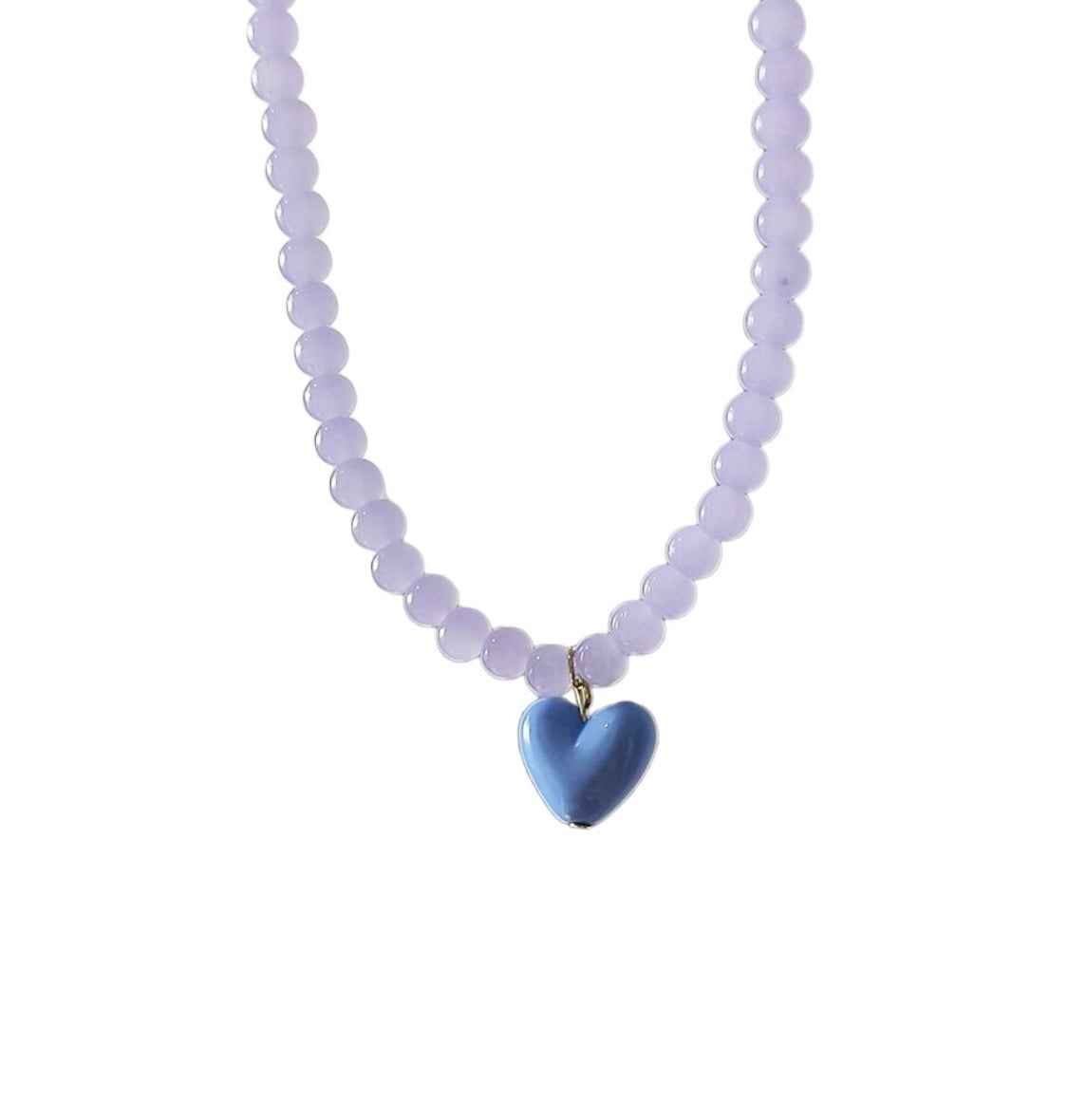sky blue heart pendant