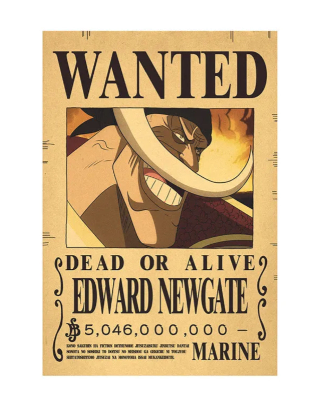 wanted edward newgate poster