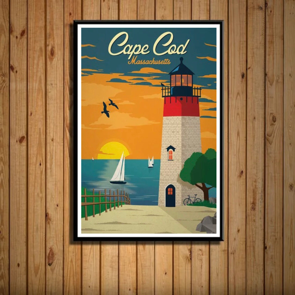 massachusetts cape cod poster