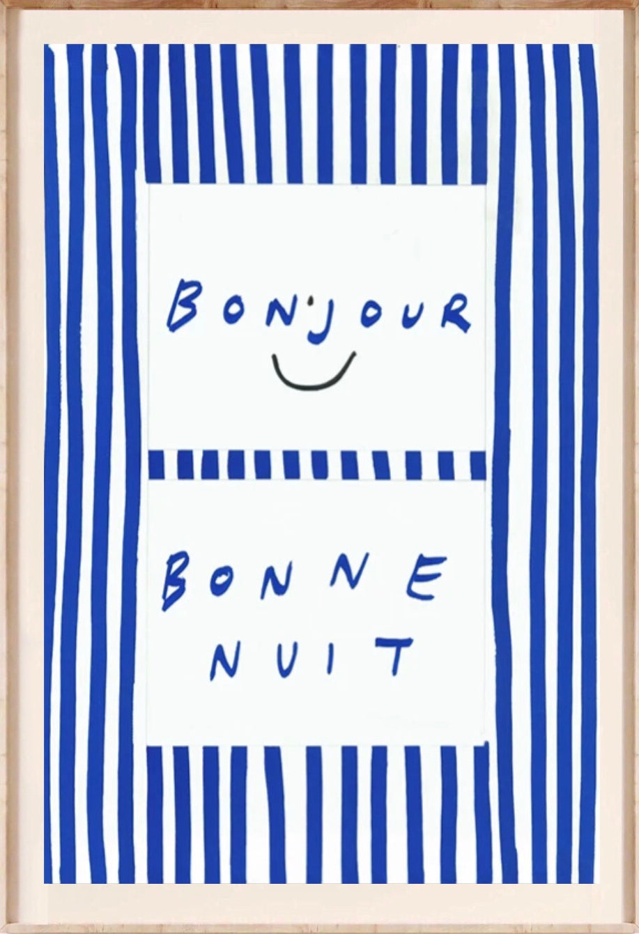 " bonjour / bonne nuit " poster