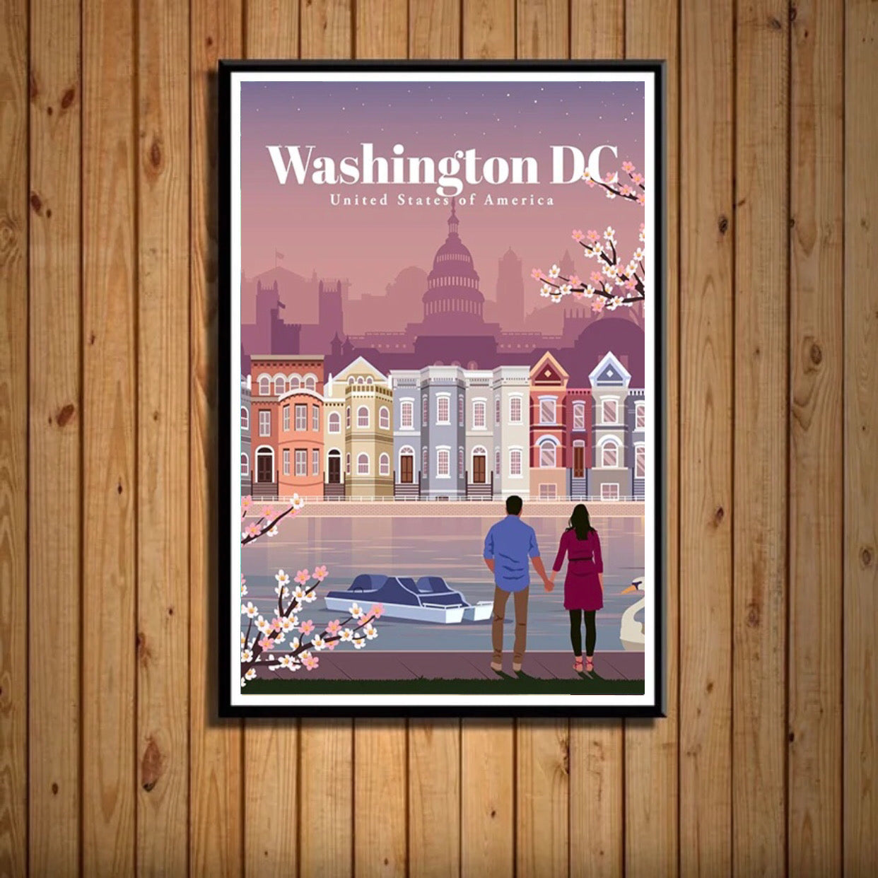 washington dc travel poster