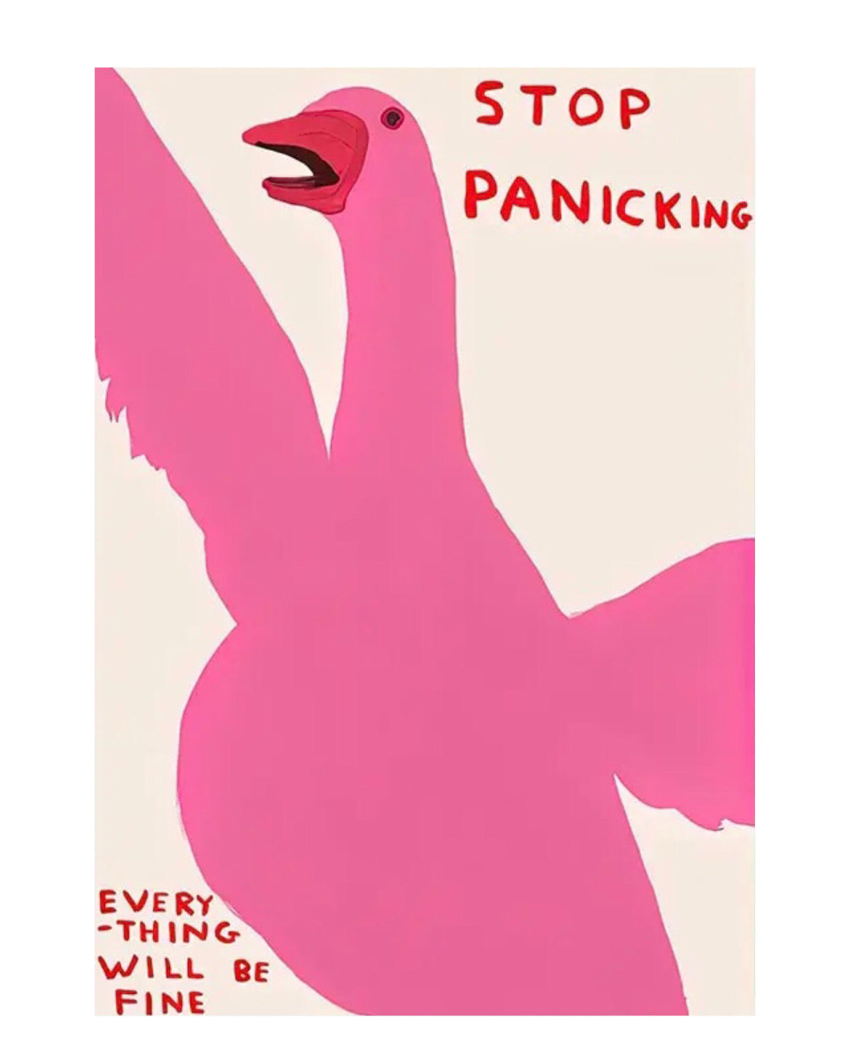 "stop panicking" poster