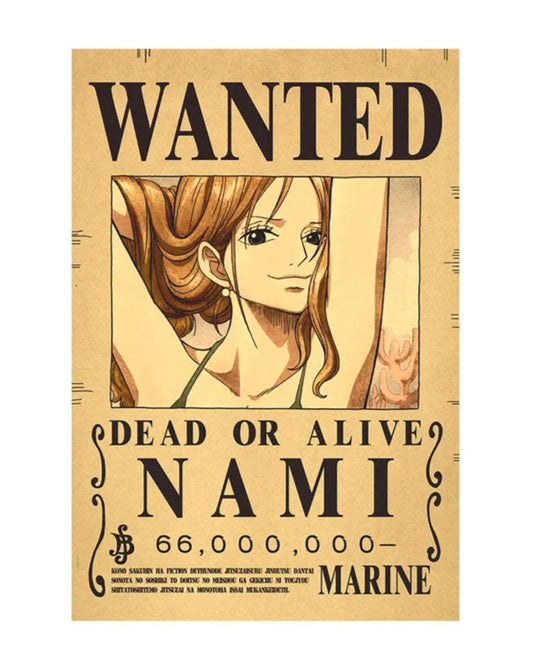 wanted nami poster