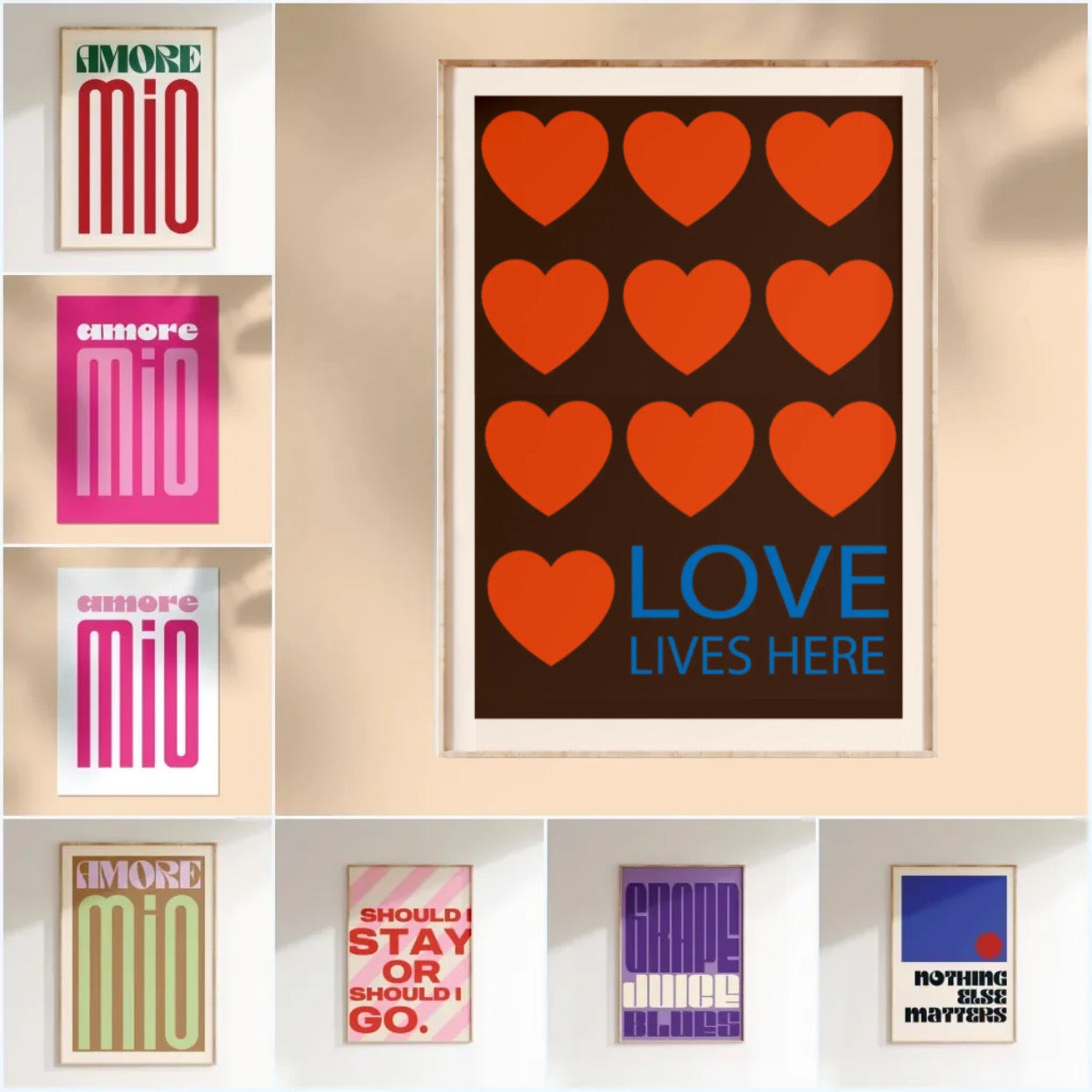 " love lives here" poster