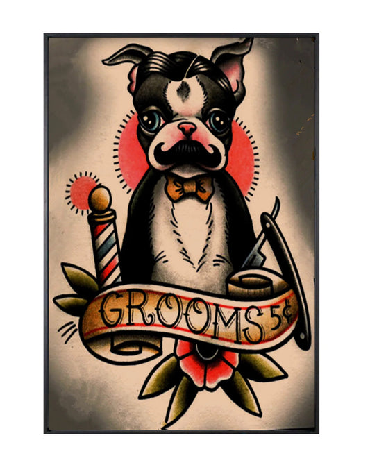 "grooms 5$" tattoo poster