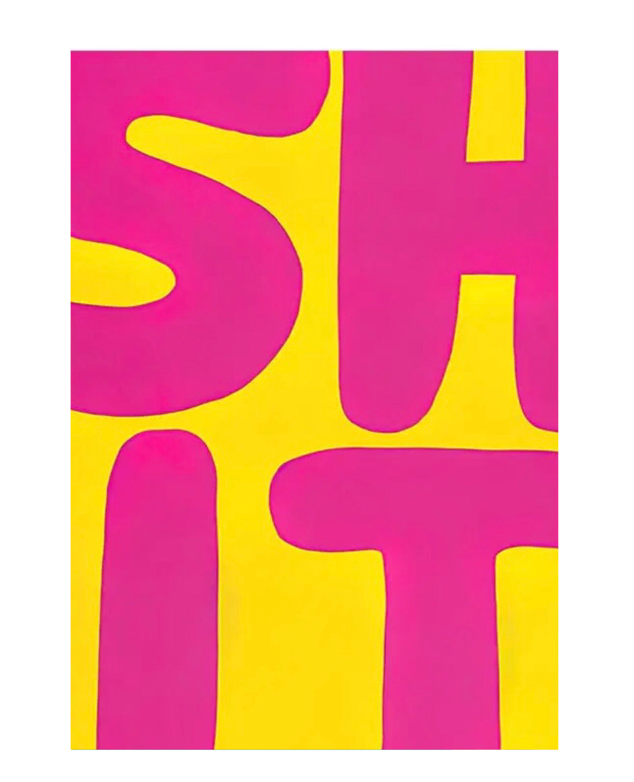 "shit" poster