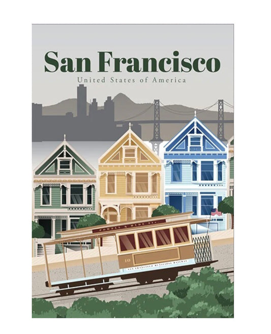 san francisco, united states travel poster