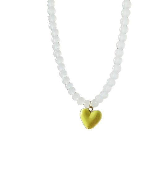 yellow heart pendant