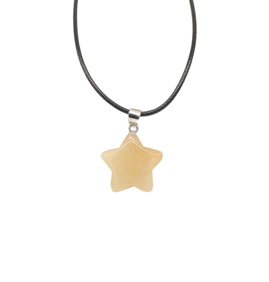 beige star pendant