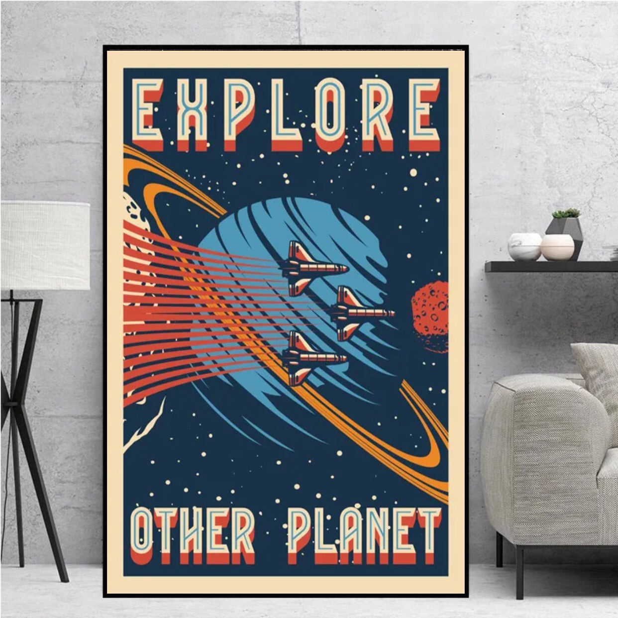 "explore other planet" space poster