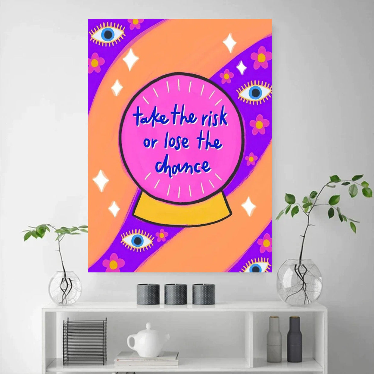"take the risk or lose the chance" poster